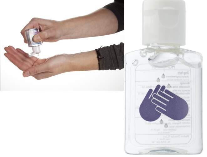 Handgel in flesje bedrukken