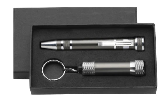Gereedschapset met zaklamp bedrukken