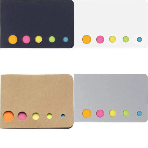 Memoboekje met 5 verschillende kleuren bedrukken