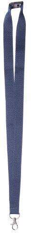 Neklint / lanyard blauw onbedrukt 8219