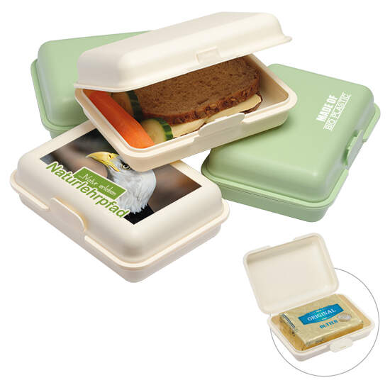 Biologische lunchbox / biologische boterdoos bedrukken