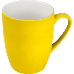 Drinkbeker met rubbercoating geel Graveren 3067