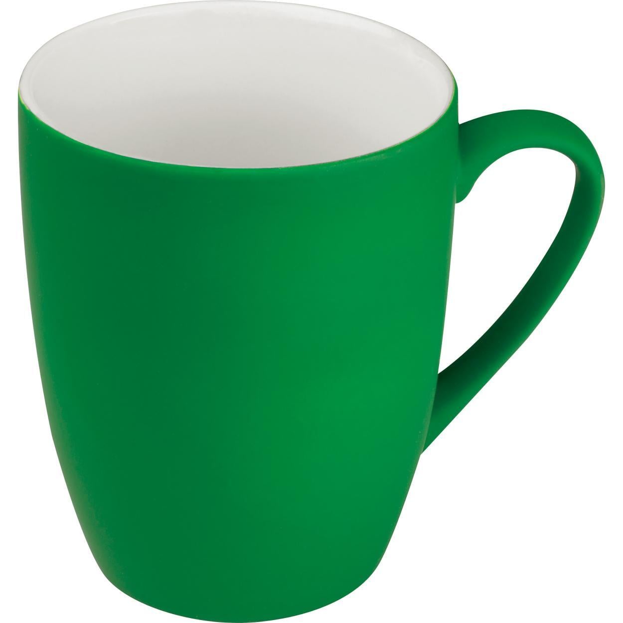 Drinkbeker met rubbercoating groen Graveren 3069
