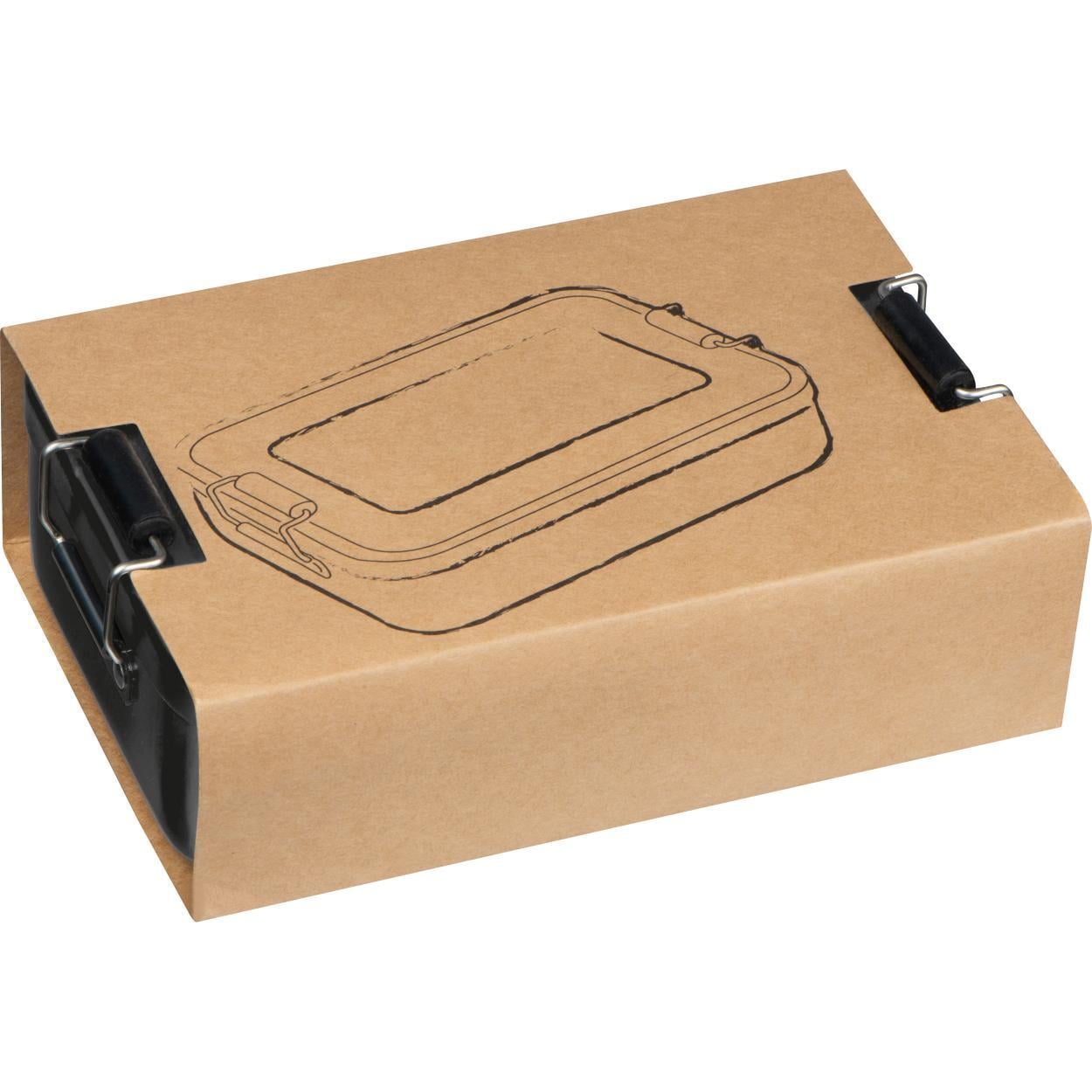 Lunchbox of broodtrommel van alumninium antraciet Graveren 7309