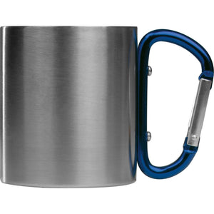 Metalen beker met karabijnhaak 7853