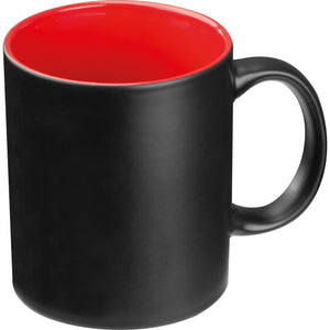 Zwarte beker met gekleurde binnenkant 13910