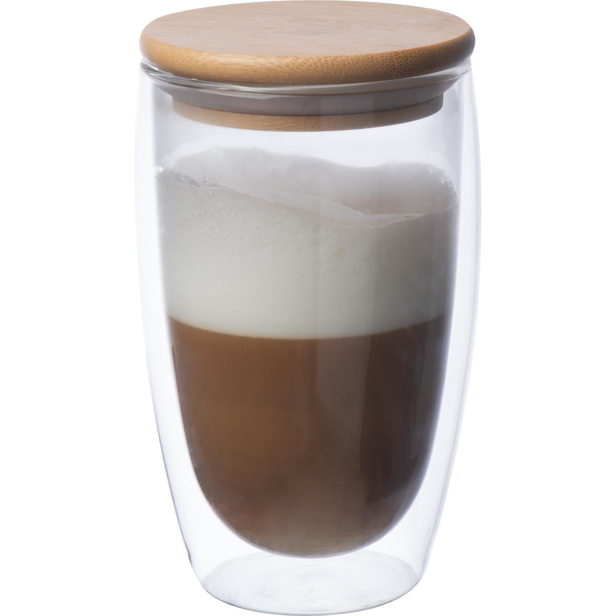 Dubbelwandig glas met inhoud 500 ml 3258