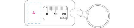Sleutelhanger bandenprofiel meter rood onbedrukt 11317