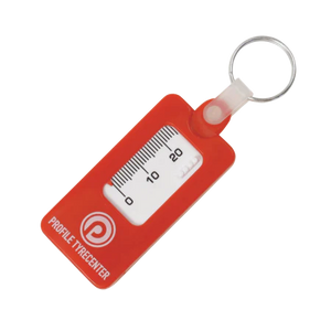 Sleutelhanger bandenprofiel meter rood 2 kleuren 11314
