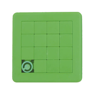 Schuifpuzzel vierkant 75x75 mm TAMPONPRINT geel 1 kleur 11023