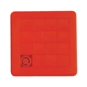 Schuifpuzzel vierkant 75x75 mm TAMPONPRINT wit 1 kleur 11026