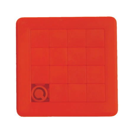 Schuifpuzzel vierkant 75x75 mm TAMPONPRINT wit 1 kleur 11026