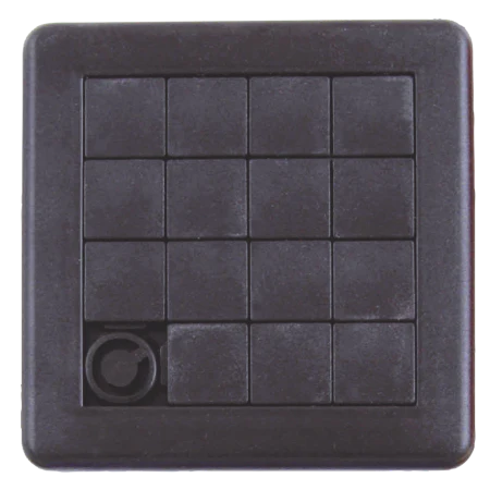 Schuifpuzzel vierkant 75x75 mm lichtgroen 1 kleur 11019