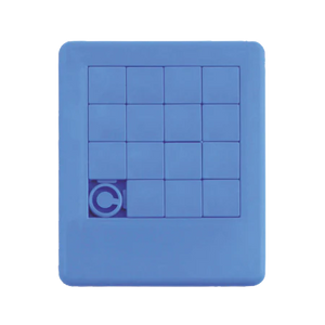 Schuifpuzzel 75x90 mm donkerblauw 2 kleuren 11003