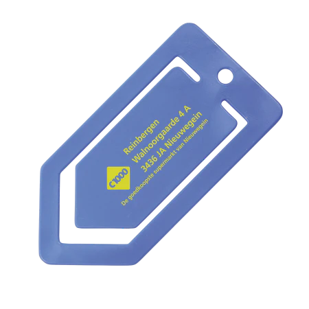 Papierclip pijl Mega 150 mm donkerblauw 2 kleuren 8938