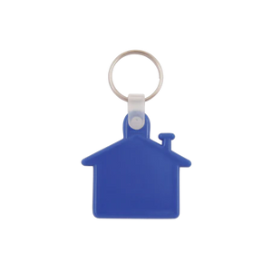 Sleutelhanger Huis donkerblauw 2 kleuren 11344