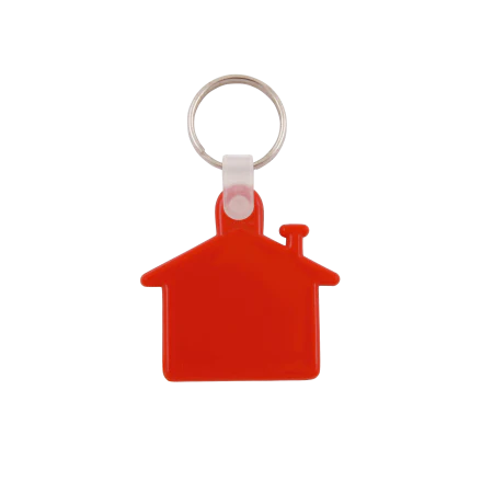 Sleutelhanger Huis donkergroen 1 kleur 11348