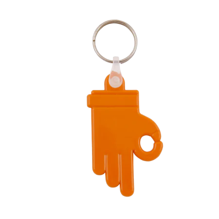 sleutelhanger OK Hand donkerblauw onbedrukt 11487