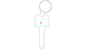 sleutelhanger Sleutel donkergroen 3 kleuren 11522
