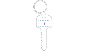 sleutelhanger Sleutel donkergroen 4 kleuren 11523