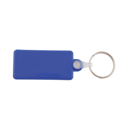 sleutelhanger rechthoek donkerblauw 2 kleuren 11502