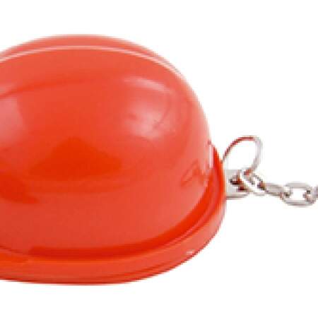 Sleutelhanger Helm met flesopener geel 1 kleur 11340