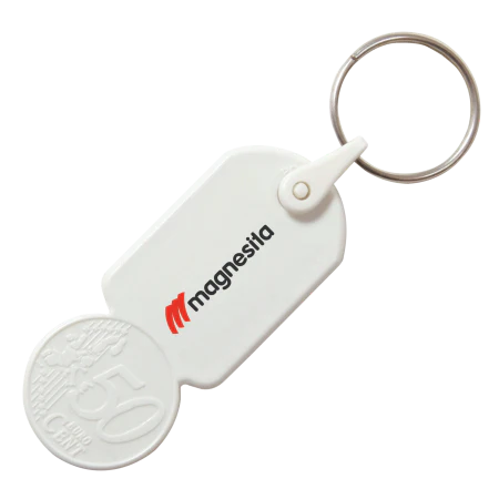 Sleutelhanger winkelwagenmuntje &euro; 0,50 sample
