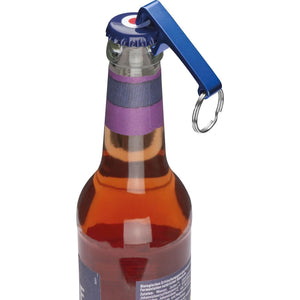 Sleutelhanger met flesopener groen Graveren 11396