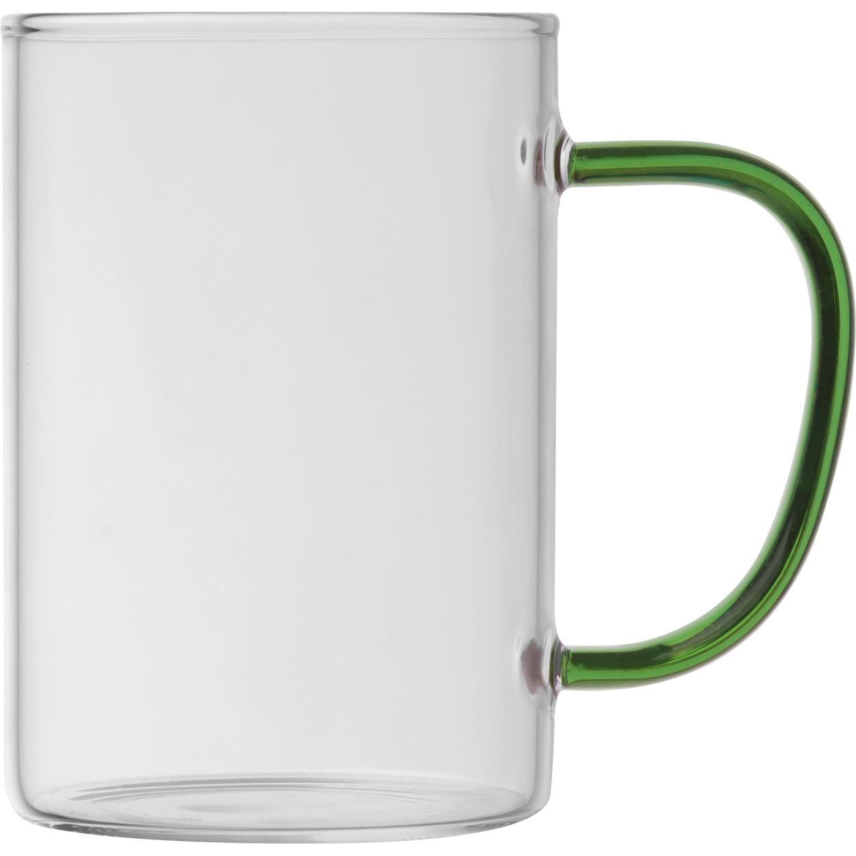 Theeglas met gekleurd oortje 12435