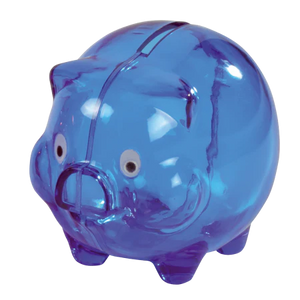 Spaarvarken klein donkerblauw 2 kleuren 11715