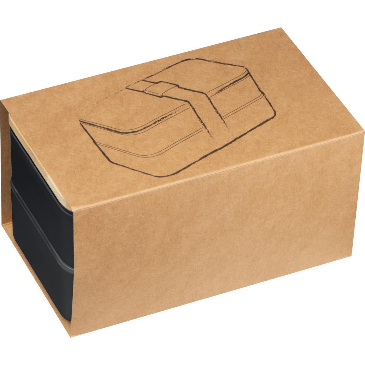 Dubbel-laags lunchbox van PP en bamboe 3250
