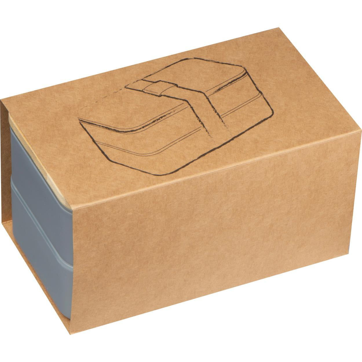 Dubbel-laags lunchbox van PP en bamboe 3253