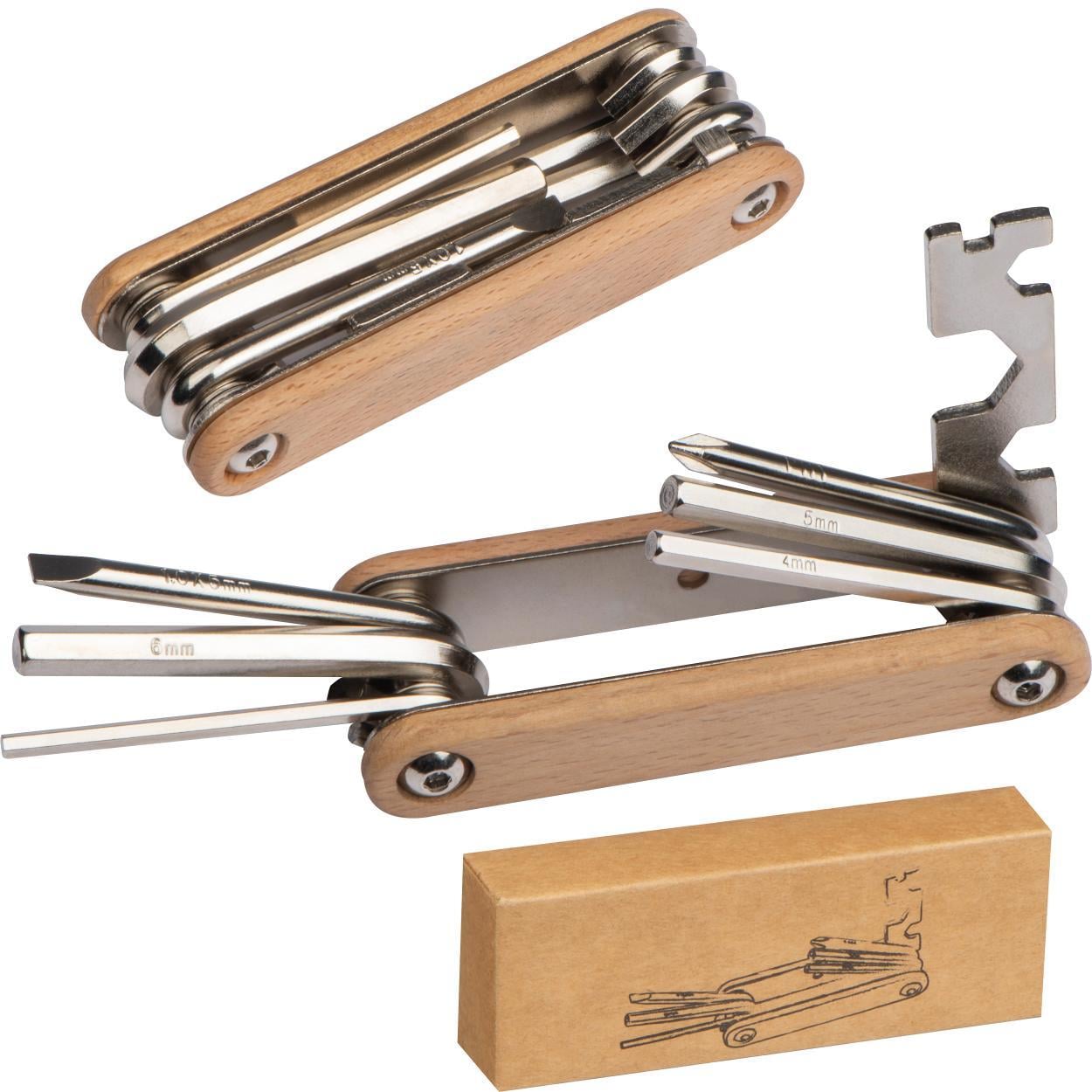 Fietsrepartieset met houten schalen bedrukken
