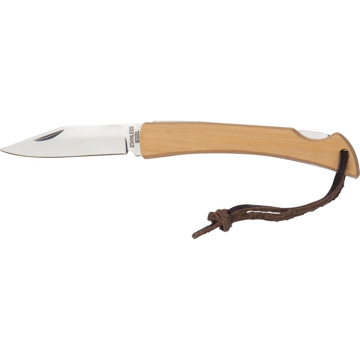 Zakmes met bamboe schalen sample