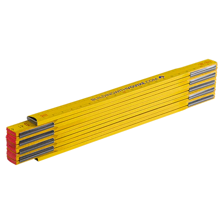 Duimstok 2 meter van hout bedrukken