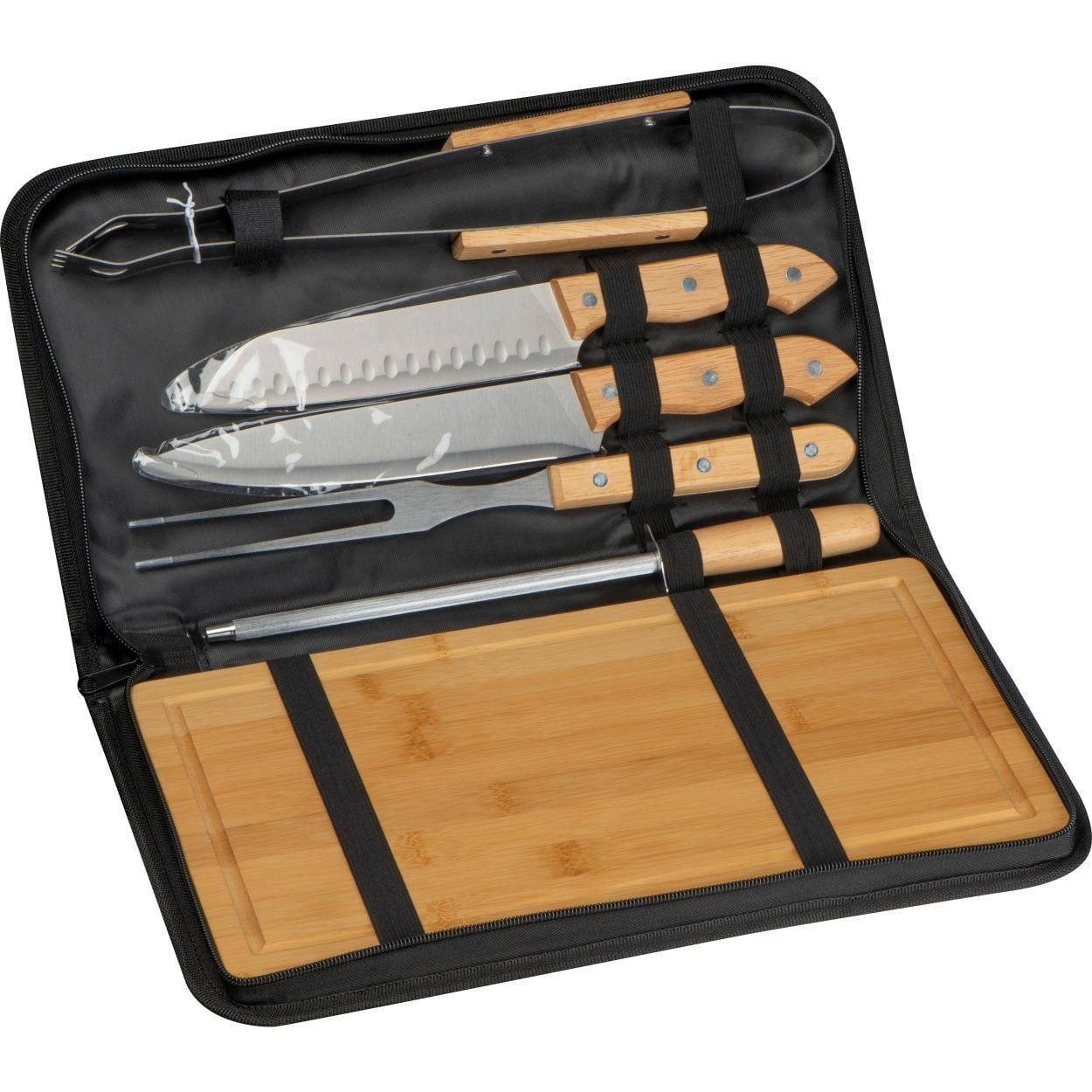 Barbeque set in etui met rits 1343
