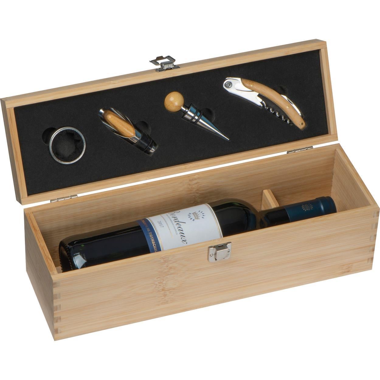 Wijnbox van hout sample