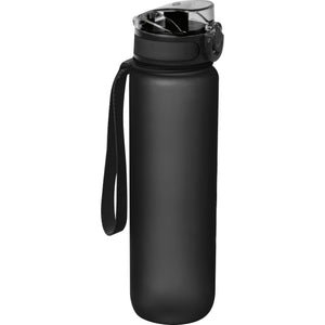 Sport drinkfles van kunststof zwart 1 kleur 11780