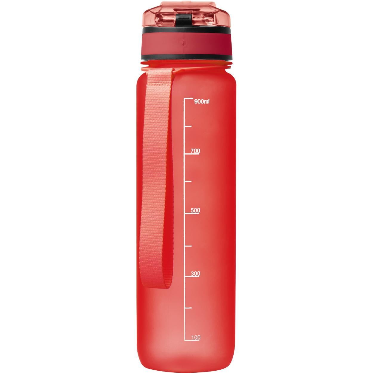 Sport drinkfles van kunststof zwart onbedrukt 11781
