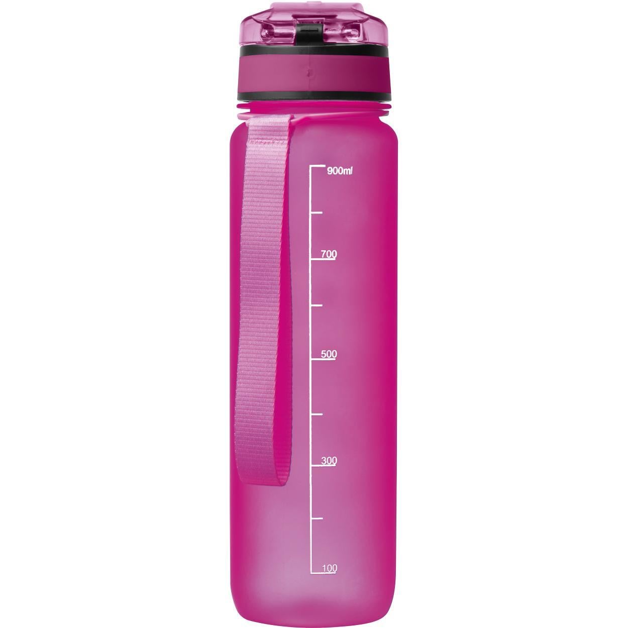 Sport drinkfles van kunststof wit onbedrukt 11779