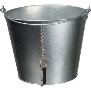 Zinken emmer met flessenopener 13705