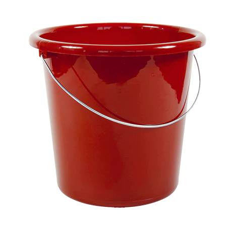 Emmer 10 liter rood 1 kleur 3643