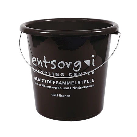 Emmer 10 liter zwart 1 kleur 3645