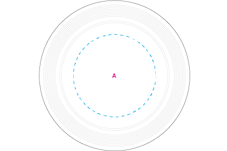 Frisbee 21 cm met ringen donkergroen 4 kleuren 4116