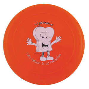 Frisbee 21 cm met ringen donkerblauw onbedrukt 4112