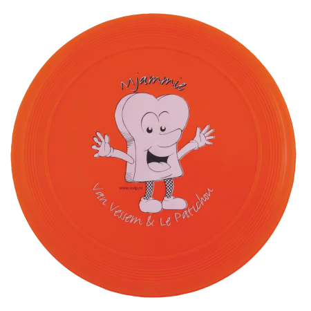 Frisbee 21 cm met ringen donkerblauw onbedrukt 4112