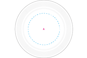 Frisbee 21 cm met ringen 72u 4102
