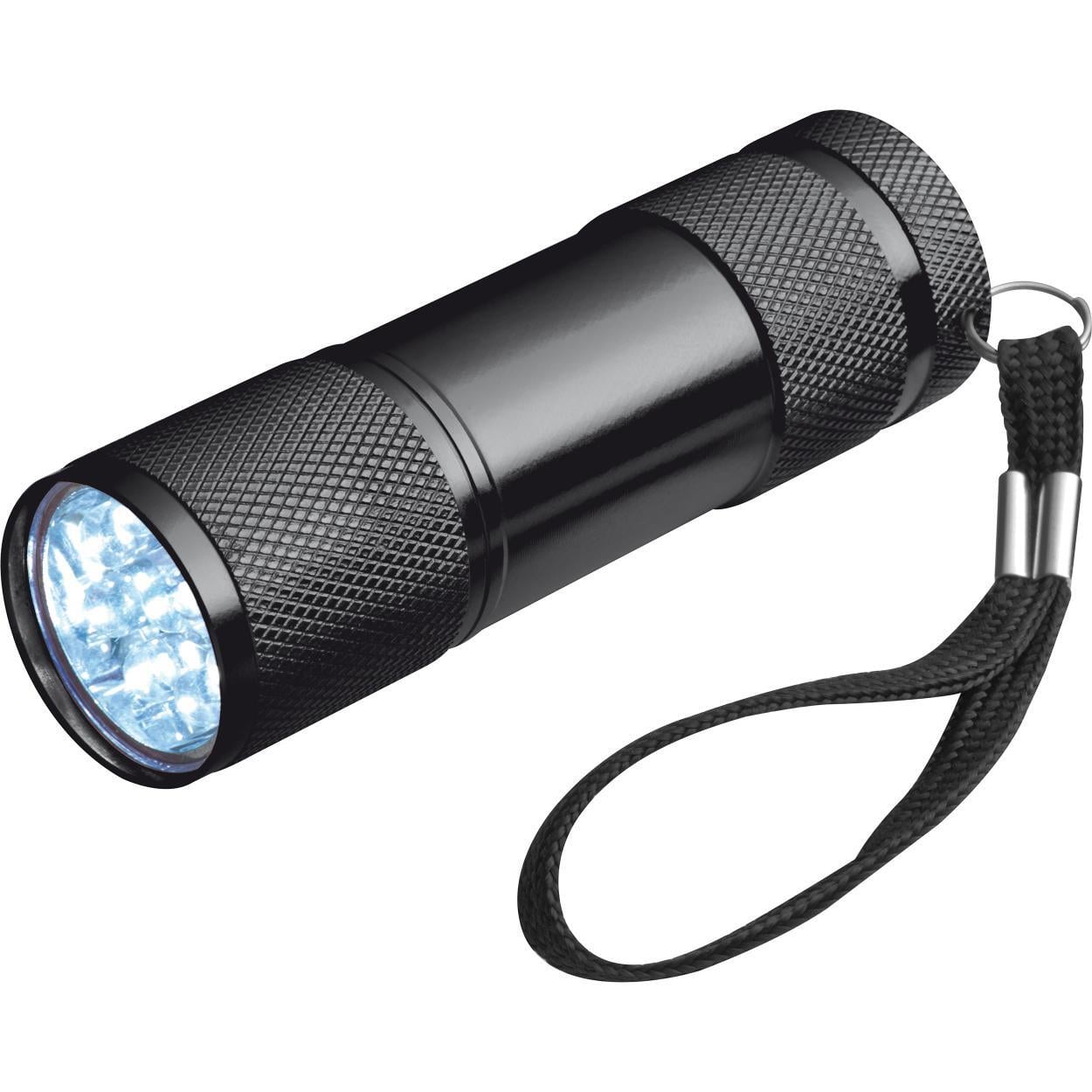 Aluminium zaklamp 9 LED sample