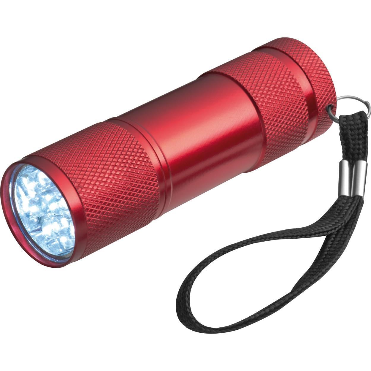 Aluminium zaklamp 9 LED sample