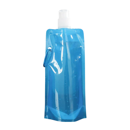 Waterzak met karabijn haak 500 ml leeg lichtblauw 1 kleur 13275